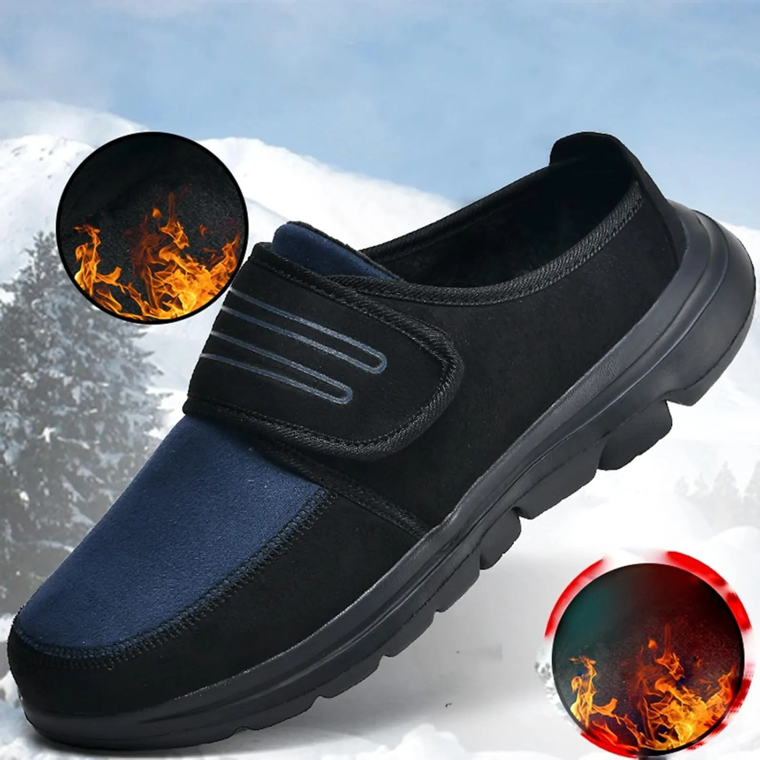2025 New Couple Men's and Winter Walking Lightweight Soft Sole Non Slip Cover Height Increasing Shoes for Men Casual