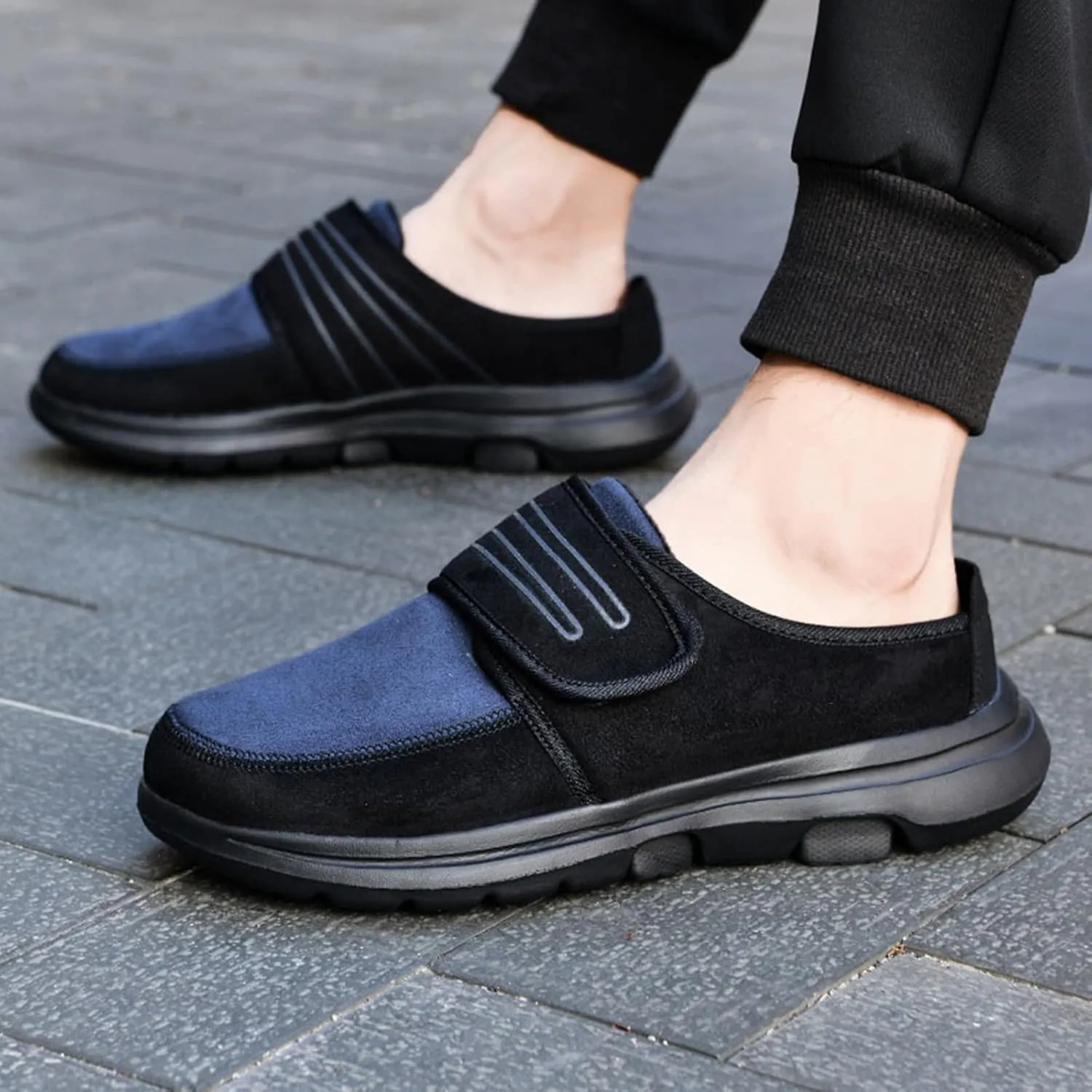 2025 New Couple Men's and Winter Walking Lightweight Soft Sole Non Slip Cover Height Increasing Shoes for Men Casual