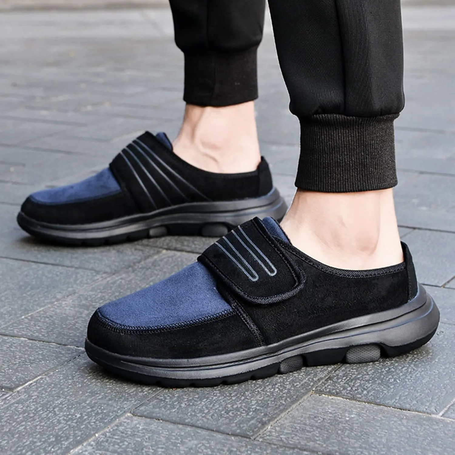 2025 New Couple Men's and Winter Walking Lightweight Soft Sole Non Slip Cover Height Increasing Shoes for Men Casual