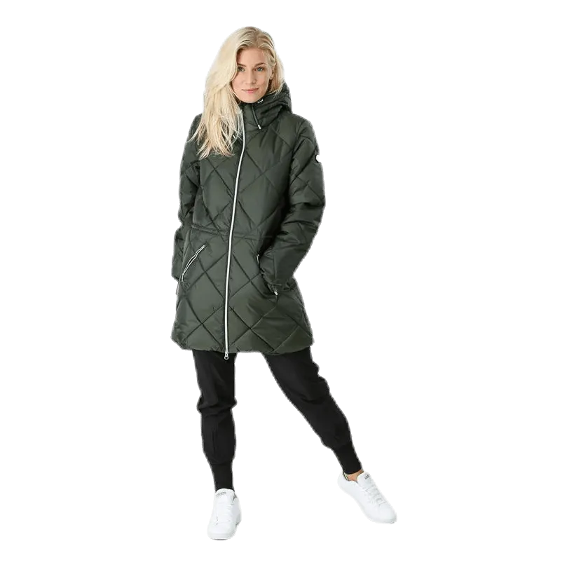 Active Quilt Jacket Green