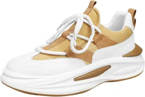 Arch Support Sports Shoes for Men Air Cushion Sole Breathable Shoes Comfortable Lace Up Sneaker Boots for Men Winter