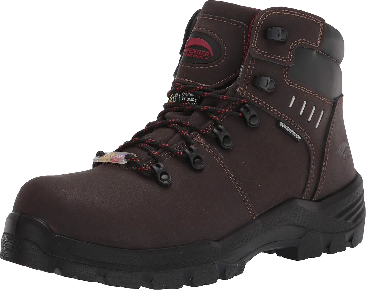 Avenger Work Boots Men's A7402 Foundation Met 6" Carbon Toe Waterproof Work Boot