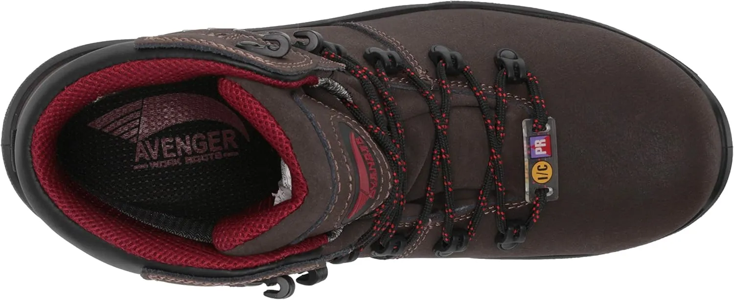 Avenger Work Boots Men's A7402 Foundation Met 6" Carbon Toe Waterproof Work Boot