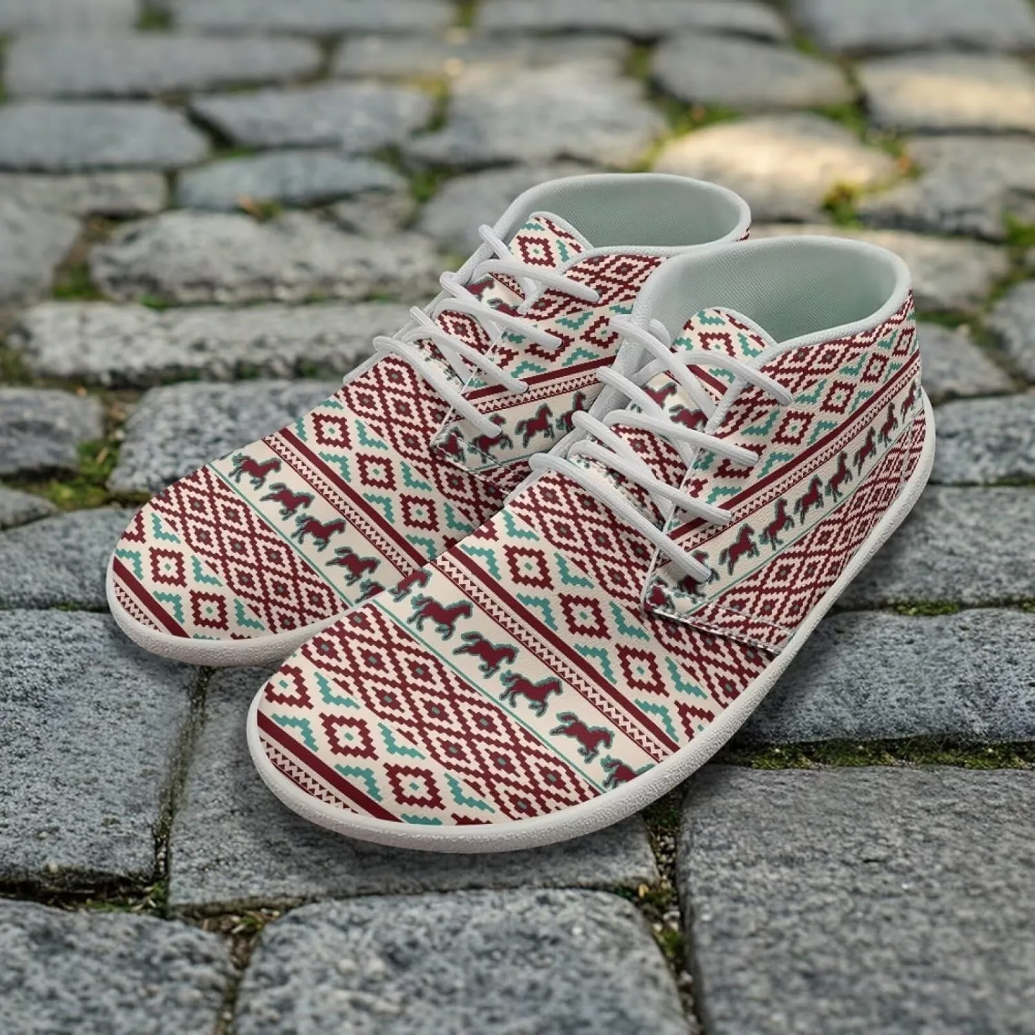 Aztec Comfortable Wide Walking Shoes Fashion Barefoot Sneakers for Men Breathable Waterproof Soft EVA Sole Anti-Skid Trail Running Shoes for Outdoor US 5-14 White Sole
