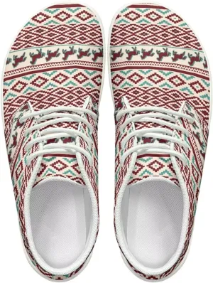 Aztec Comfortable Wide Walking Shoes Fashion Barefoot Sneakers for Men Breathable Waterproof Soft EVA Sole Anti-Skid Trail Running Shoes for Outdoor US 5-14 White Sole