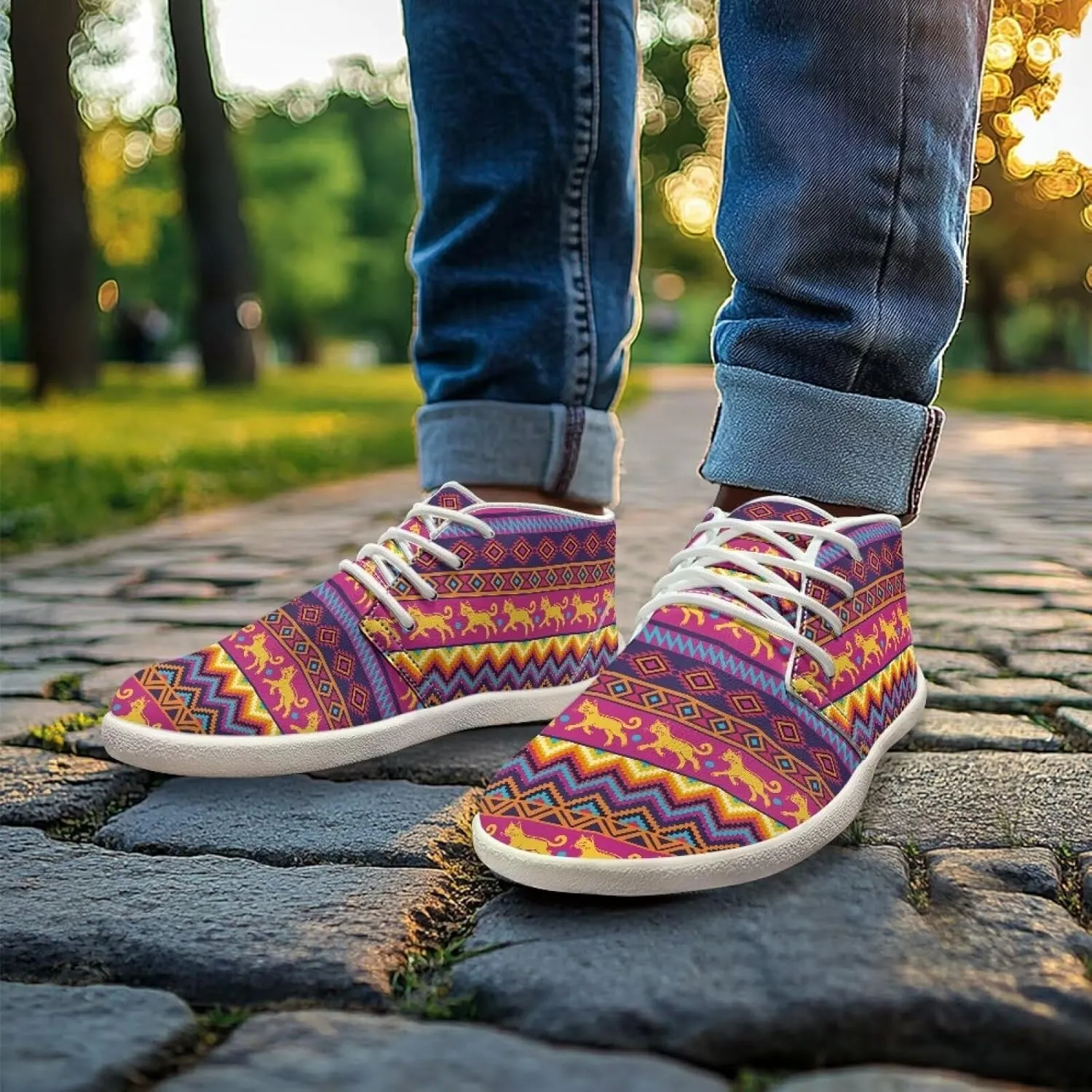Aztec Comfortable Wide Walking Shoes Fashion Barefoot Sneakers for Men Breathable Waterproof Soft EVA Sole Anti-Skid Trail Running Shoes for Outdoor US 5-14 White Sole