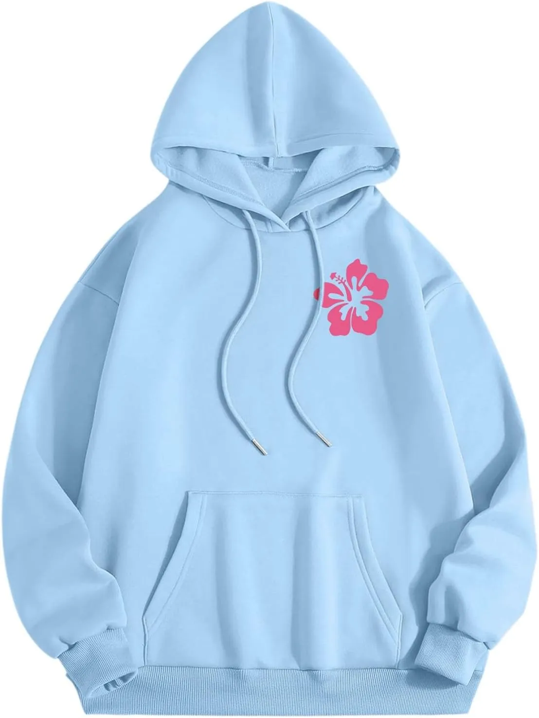 Beach Cute Graphic Hoodiesfor Women ?Oversized Hoodie for Teen Girls Long Sleeve Pink Tree Meet Me Preppy Sweatshirts