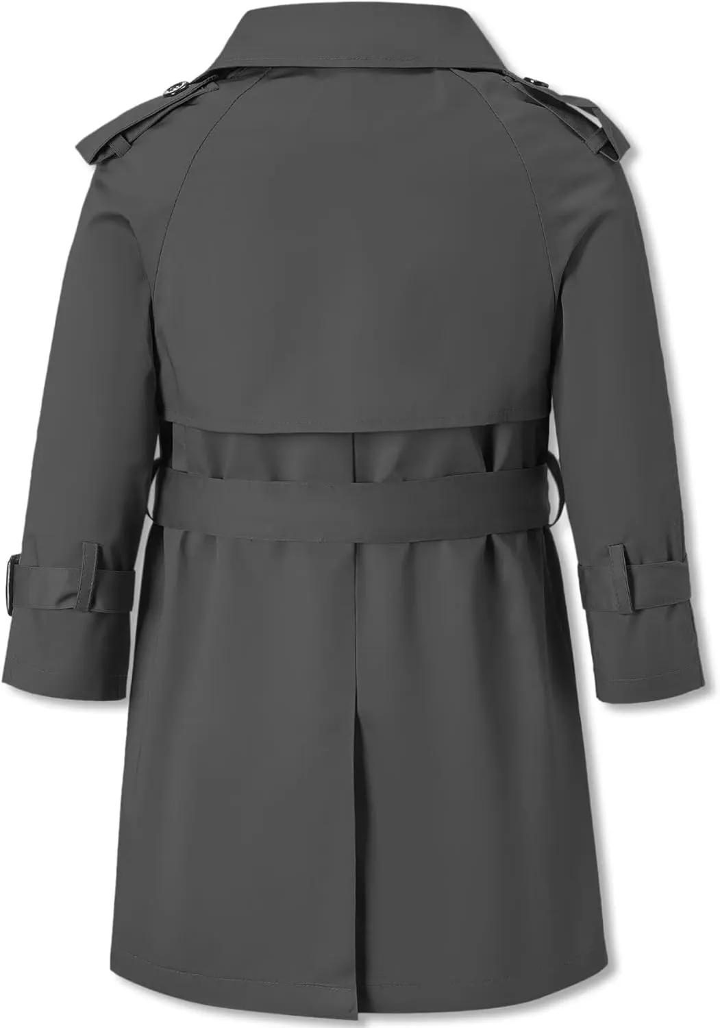 Betusline Boys Waterproof Trench Coat Double Breasted Classic Belted Outwear Jacket Dress Coats