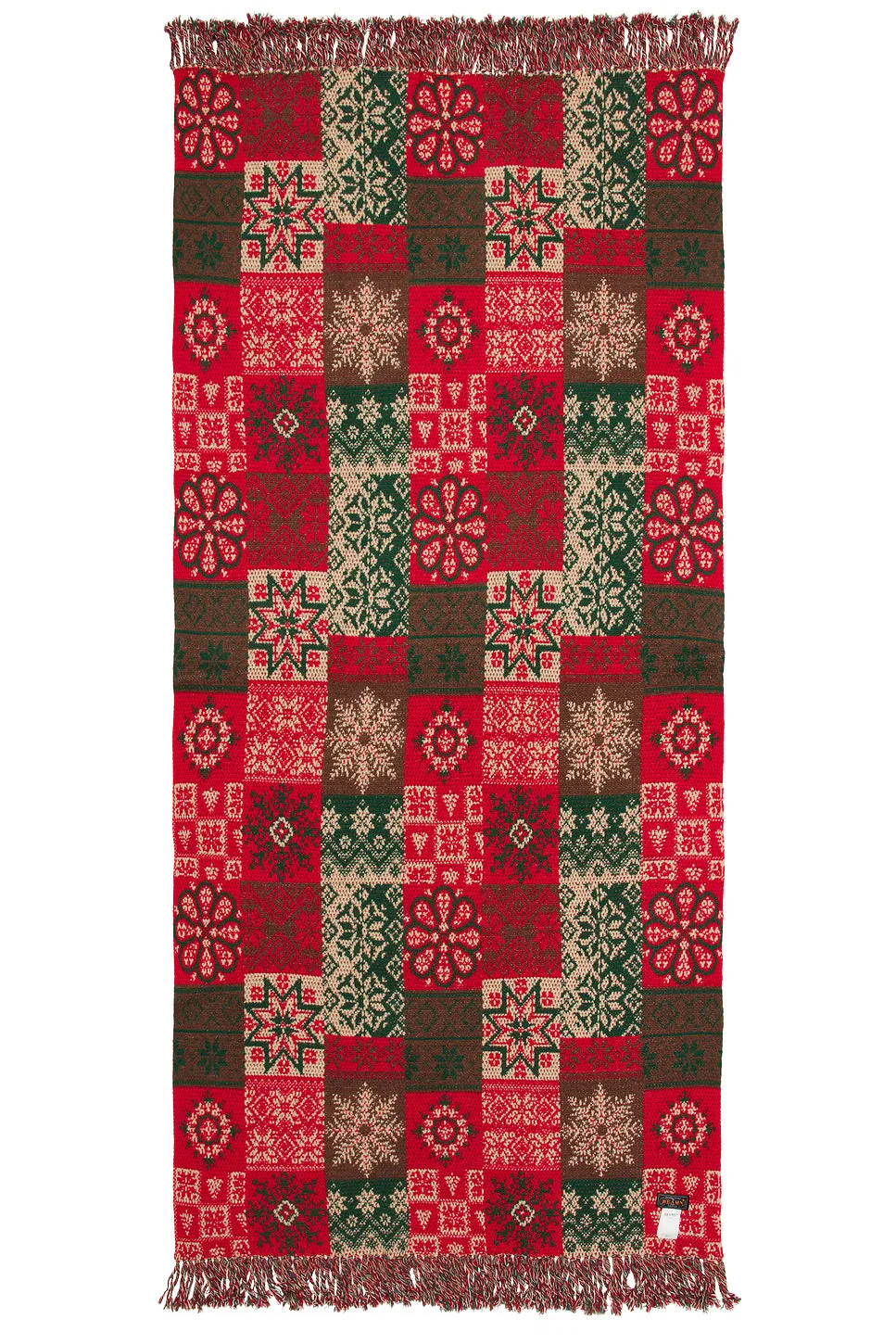 Blanket Double Jacquard Patchwork Like Pattern