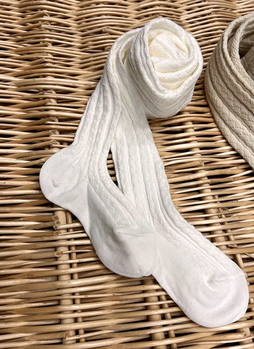 Braided Warm Cotton Tights