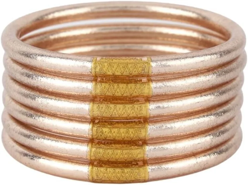 BuDhaGirl Champagne All Weather Bangles (AWB) - Serenity Prayer
