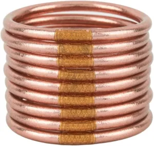 BuDhaGirl Rose Gold All Weather Bangles (AWB) - Serenity Prayer