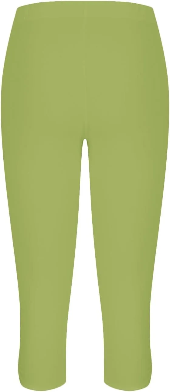 Capris for Women Summer Capri Pants Casual Cropped Pant Yoga High Waist Leggings Boho Trouser Pants Stretch Leggings