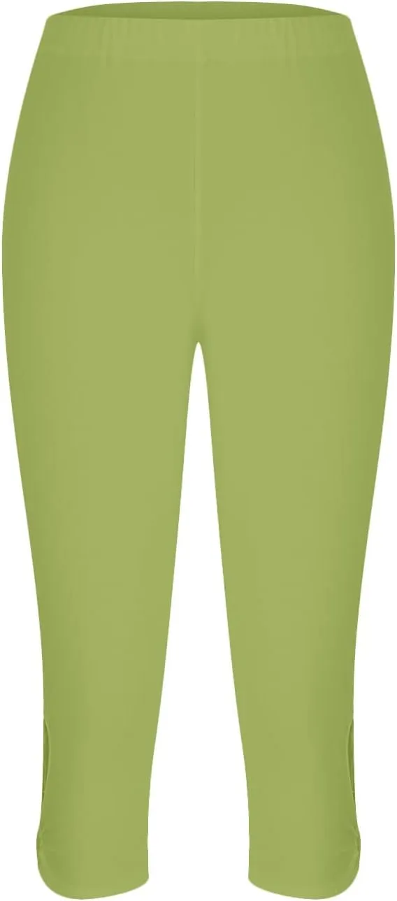 Capris for Women Summer Capri Pants Casual Cropped Pant Yoga High Waist Leggings Boho Trouser Pants Stretch Leggings