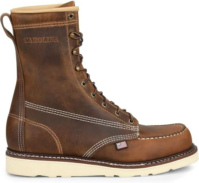 Carolina Men's 8" Amp Steel Toe Lacer Moc Toe