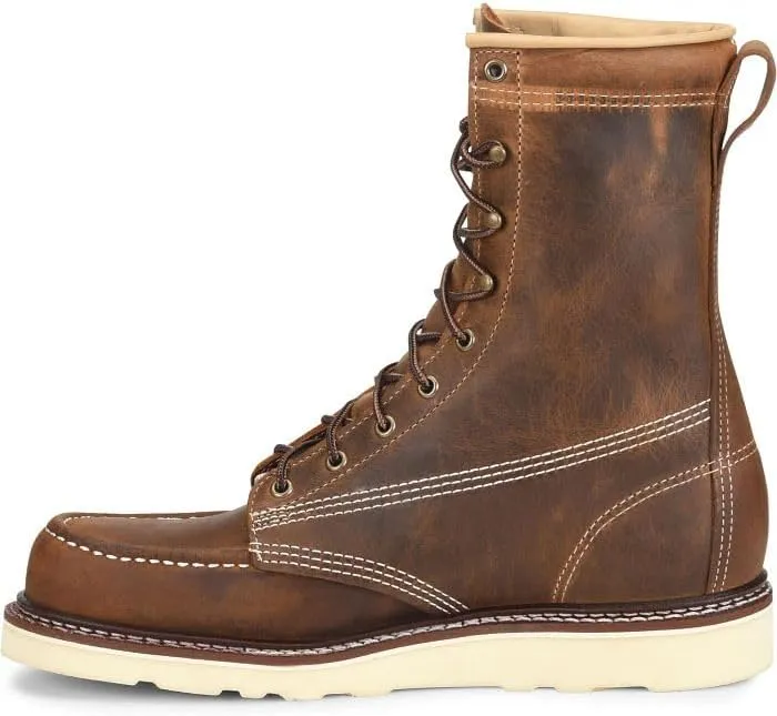 Carolina Men's 8" Amp Steel Toe Lacer Moc Toe