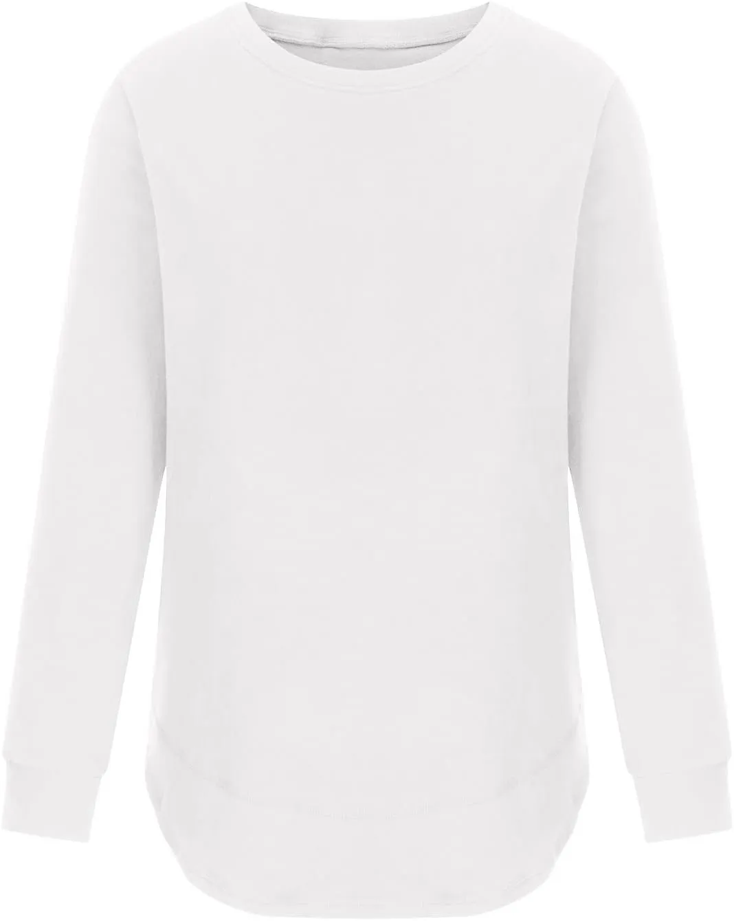 Crewneck Sweatshirts Women Long Sleeve Oversized Sweatshirt Casual Sweaters for Trendy Solid Pullover Sweatshirt
