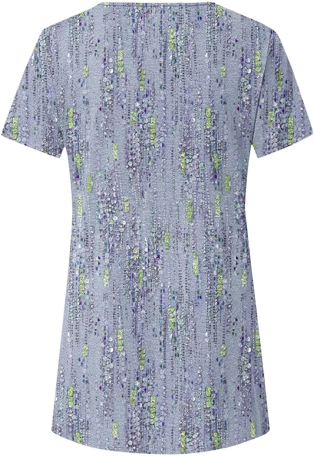 Cute Tops for Women Summer Boho Trendy Short Sleeve Tunic Tops Floral Print Flowy Blouses Fashion Ladies Clothes 2024