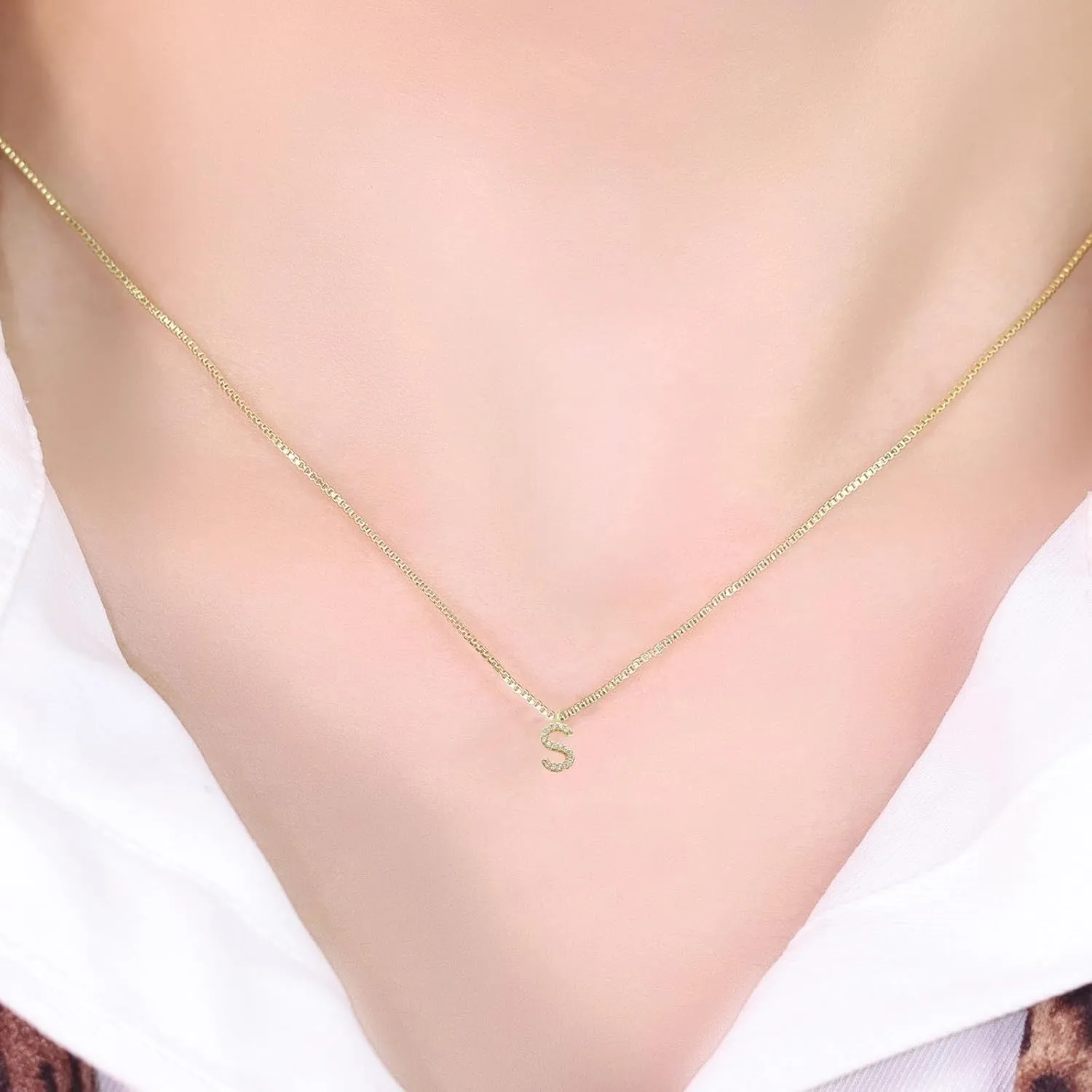 DIY 18K Gold Initial Pendants, Custom Letter Pendants Charms, Pendant Necklace for Women, Personalized Monogram Letters, Gold Jewelry for Women, Gift for Birthday, Christmas