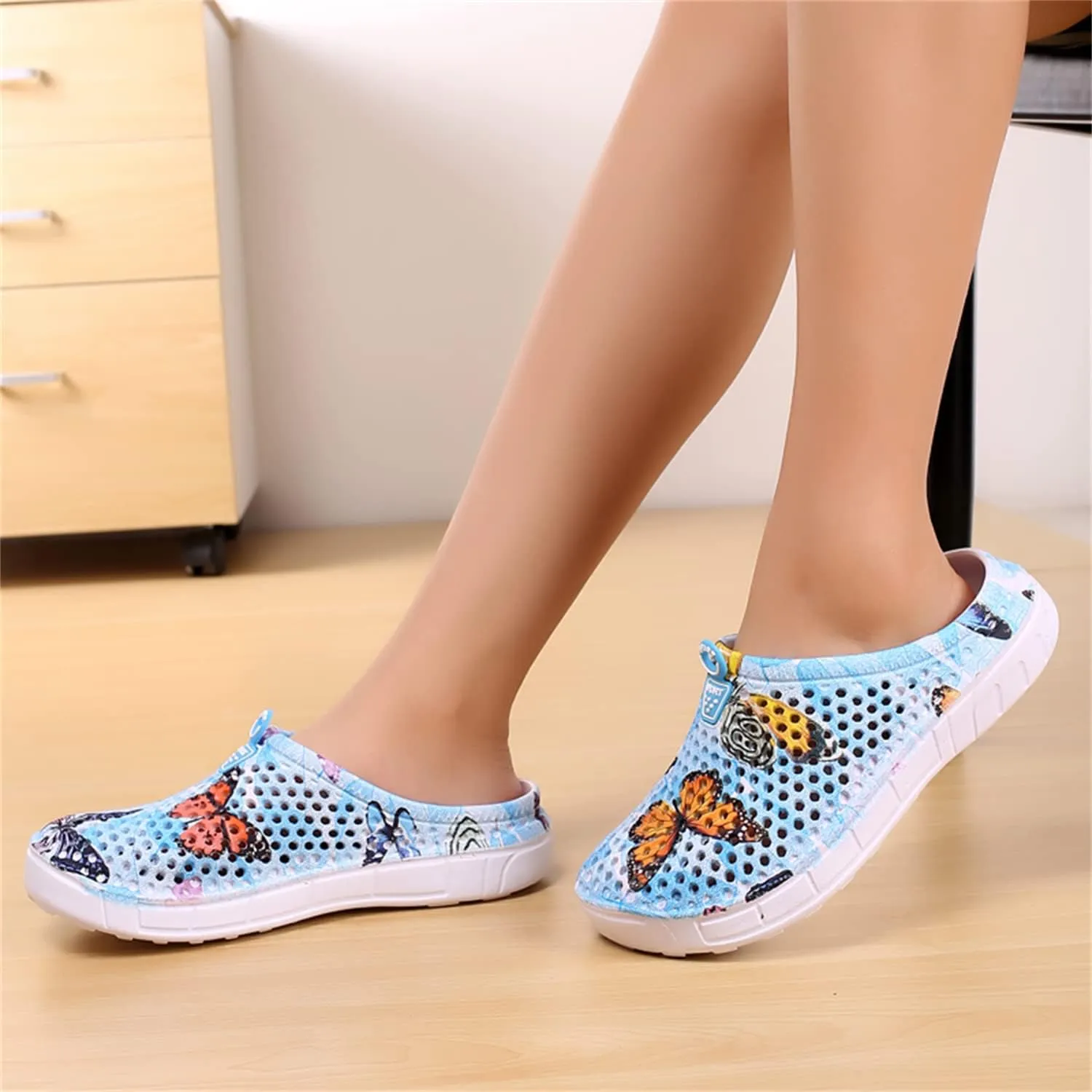DRESER Women's Garden Clogs Breathable Shoes Bathing Shoes Beach Shoes Water Shoes Footwear Slippers Walking Shoes Home Travel Shoes
