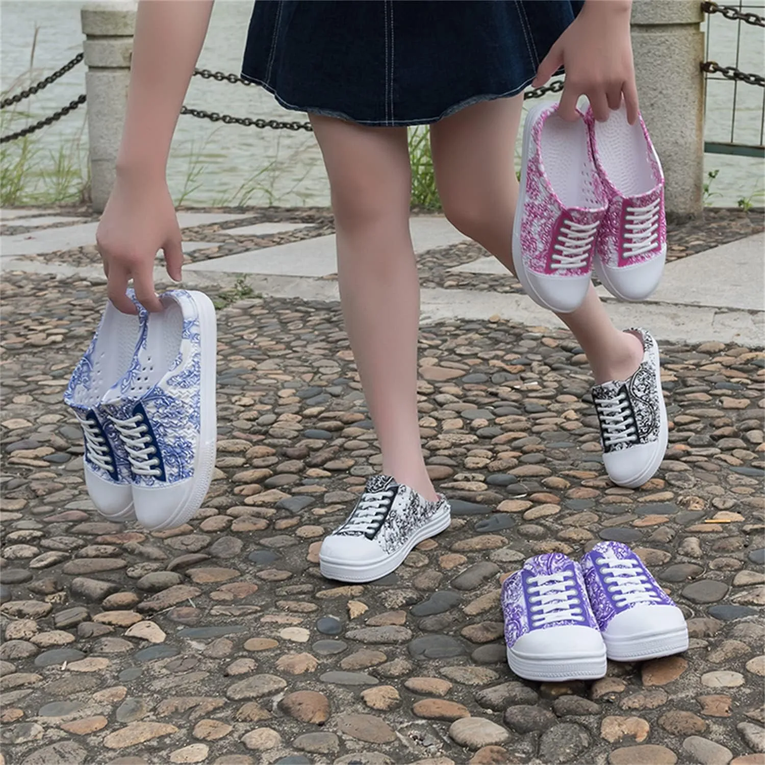 DRESER Women's Garden Clogs Breathable Shoes Bathing Shoes Beach Shoes Water Shoes Footwear Slippers Walking Shoes Home Travel Shoes