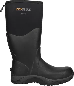 Dryshod Mens Waymore Round Toe Pull On Rain Casual Boots Mid Calf - Black