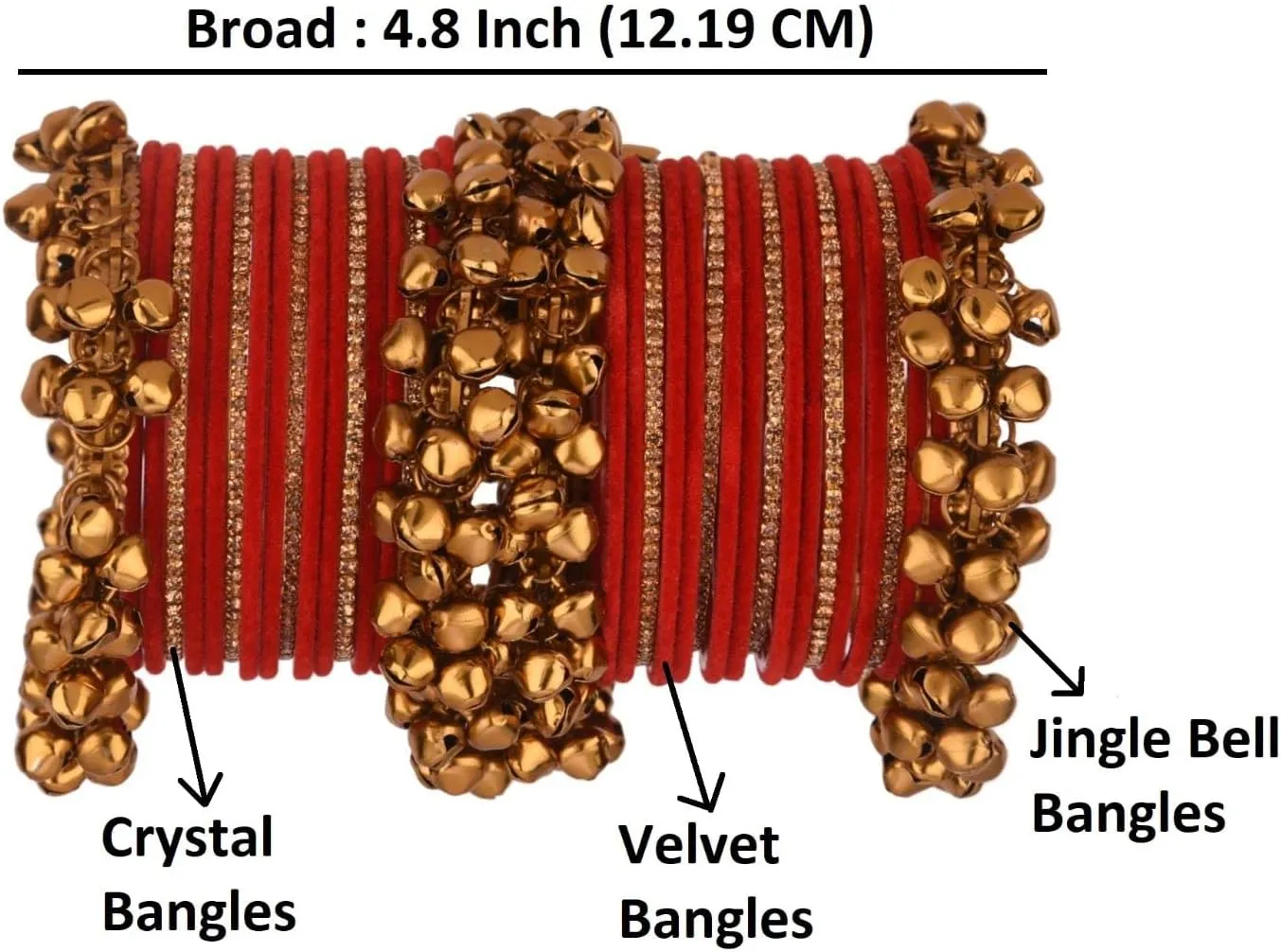 Efulgenz Indian Bangle Set Rhinestone CZ Crystal Velvet Bangle Boho Oxidized Bracelet Jewelry for Women