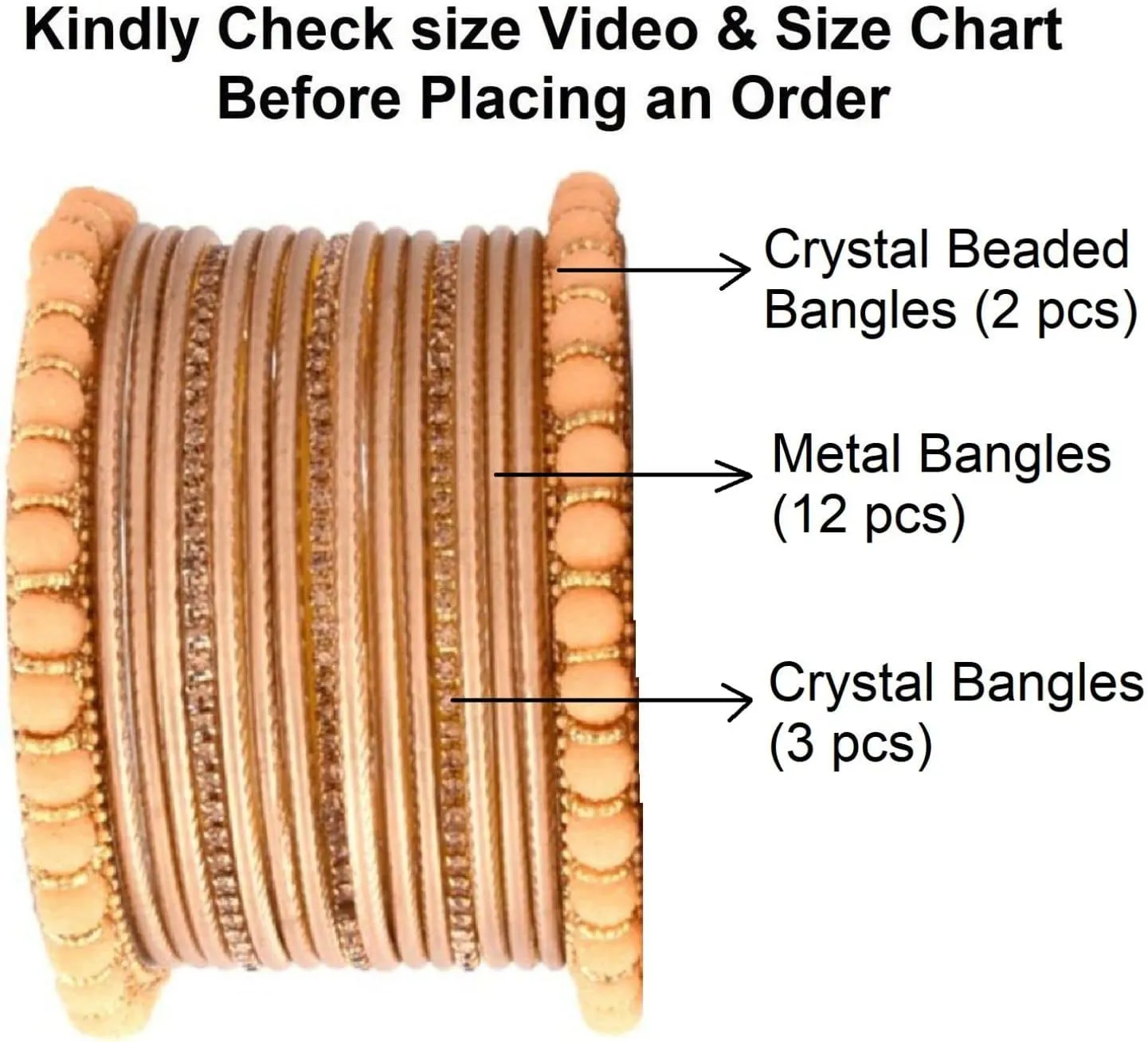 Efulgenz Indian Wedding Bridal Bangle Set for Women Traditional Beaded Bangles Rhinestone Bracelet Plain Matte Finish Metal Bangle Bracelet Bollywood Jewelry