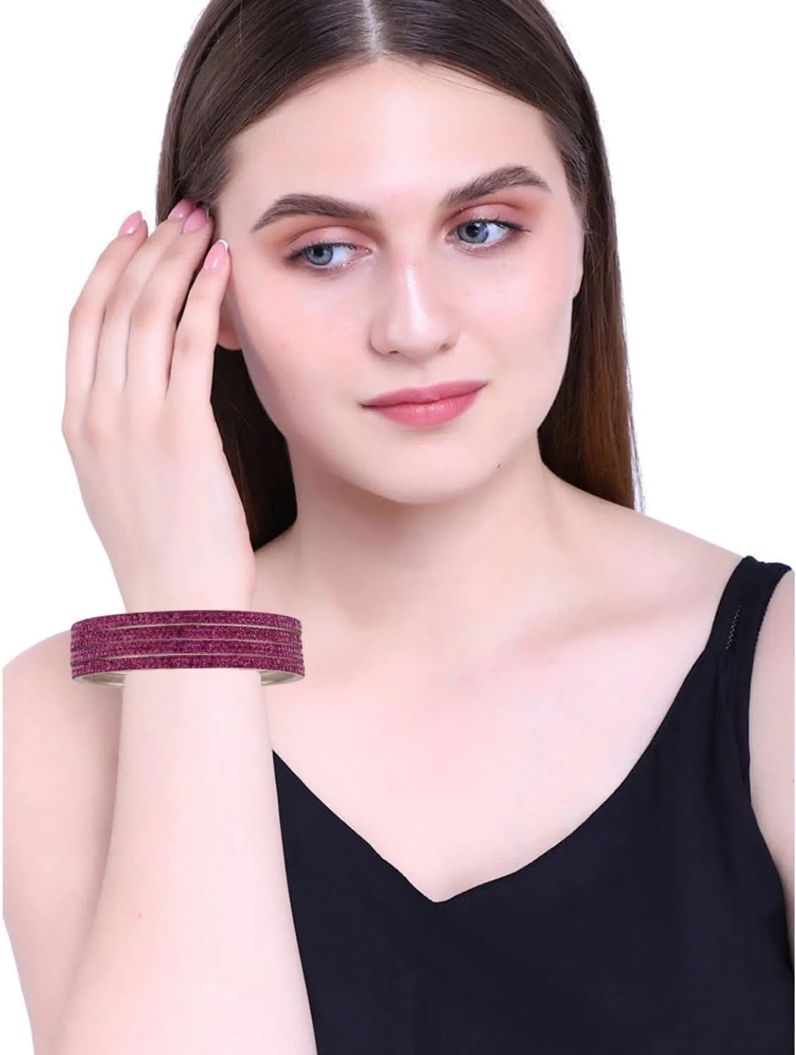 Efulgenz Rhinestone CZ Crystal Bracelet Bangles Jewelry for Women.