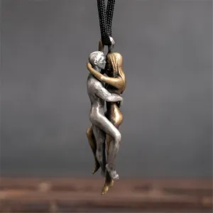 Embrace Eternity Pendant Necklace, Sex Pendants for Men and Women, Creative Personalized Pendants, Couple Hug Necklaces