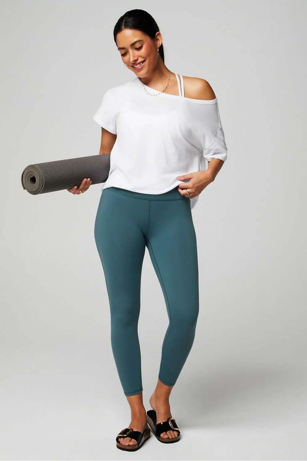 Fabletics Women's Define High-Waisted Legging, Workout, Yoga, Running, Athletic, Active, Maximum Compression, Flattering