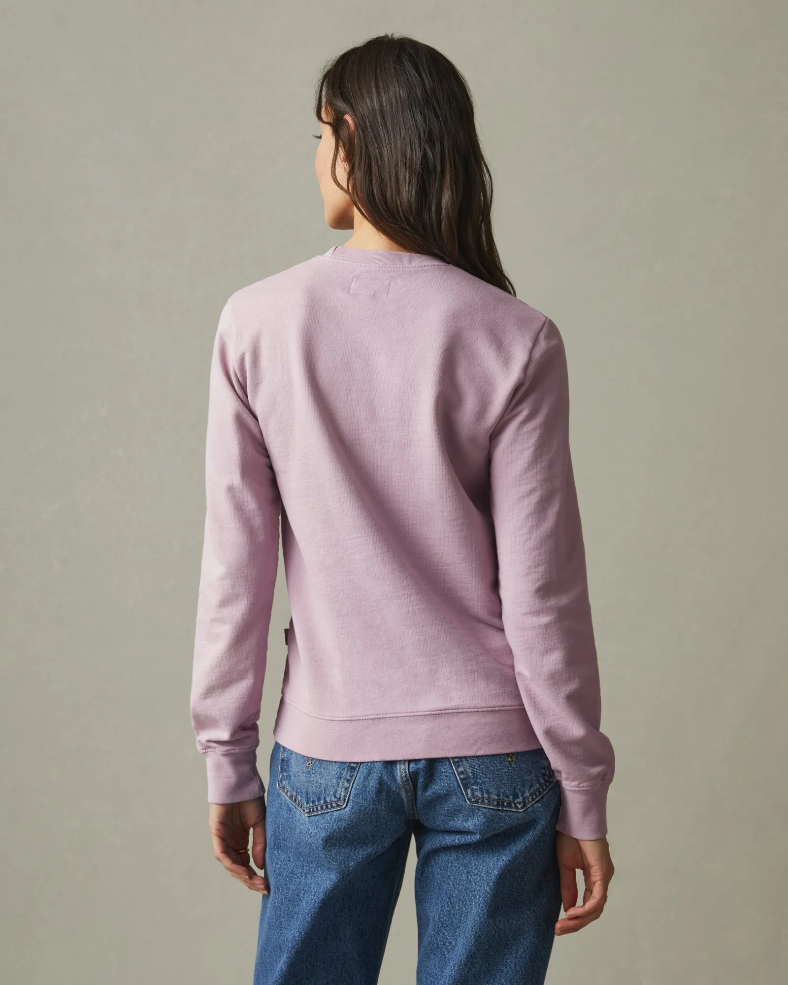 French Terry Crew Sweatshirt - Keepsake Lilac