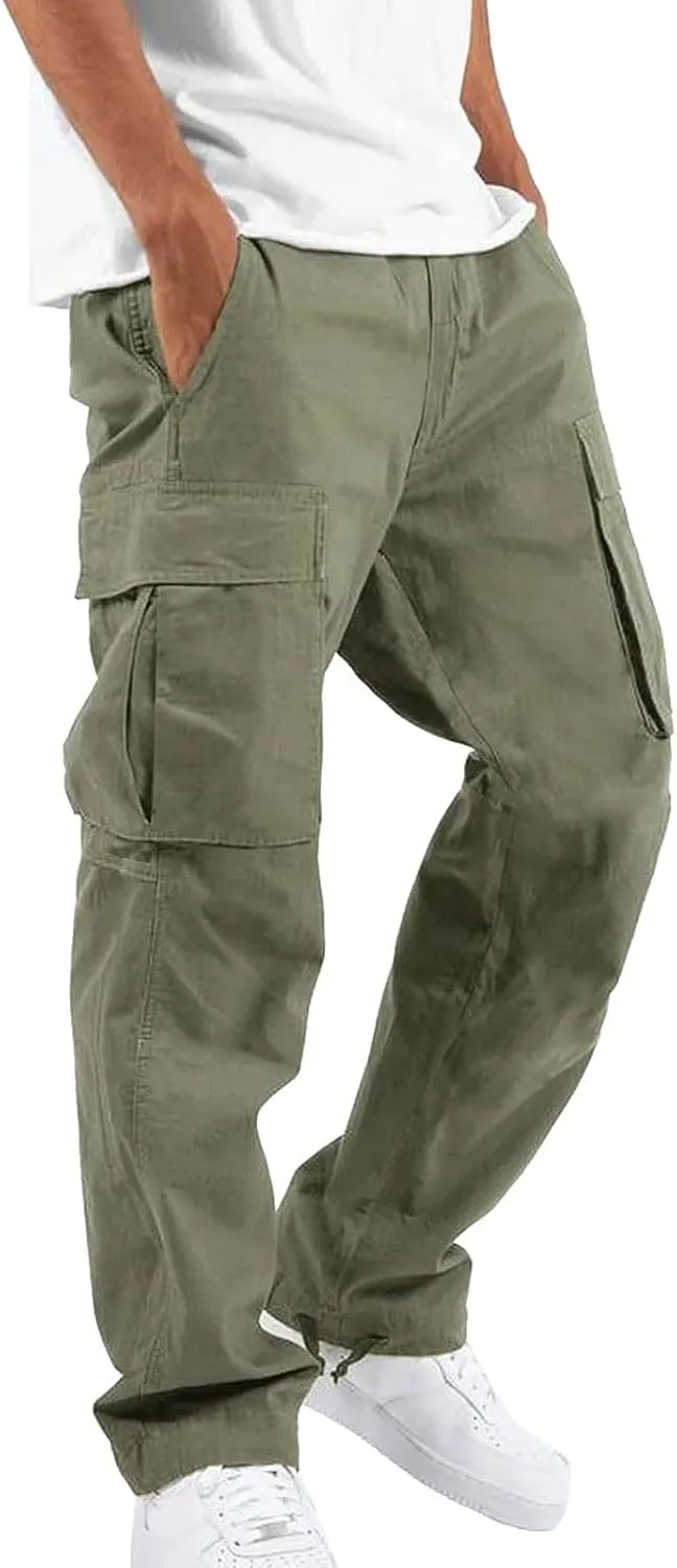 GIERIDUC Mens Joggers Pants Sweatpants Sweatpants That Look Like Khakis Formal Pants for Men Black Long Pants in The Summer
