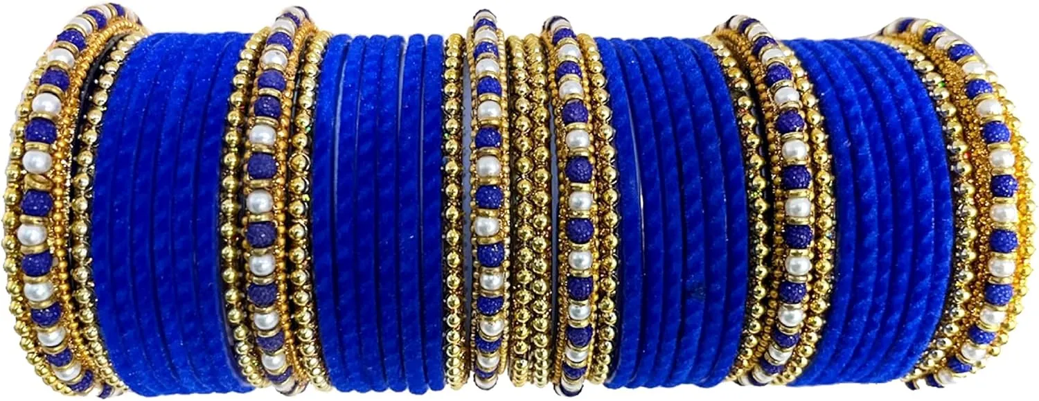 Glass Bangles Set/Kada set Karwa chauth/wedding/shaadi Special for Women And Girls (Pack of 42), 2.6, Gemstone, Pearl