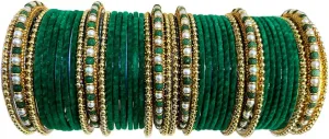 Glass Bangles Set/Kada set Karwa chauth/wedding/shaadi Special for Women And Girls (Pack of 42), 2.6, Gemstone, Pearl