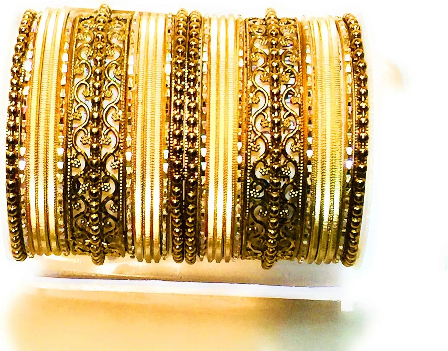 Gold Bollywood Wedding Bridal Dance Bangles Celtic net