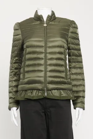 Green Aminta Preowned Down Jacket