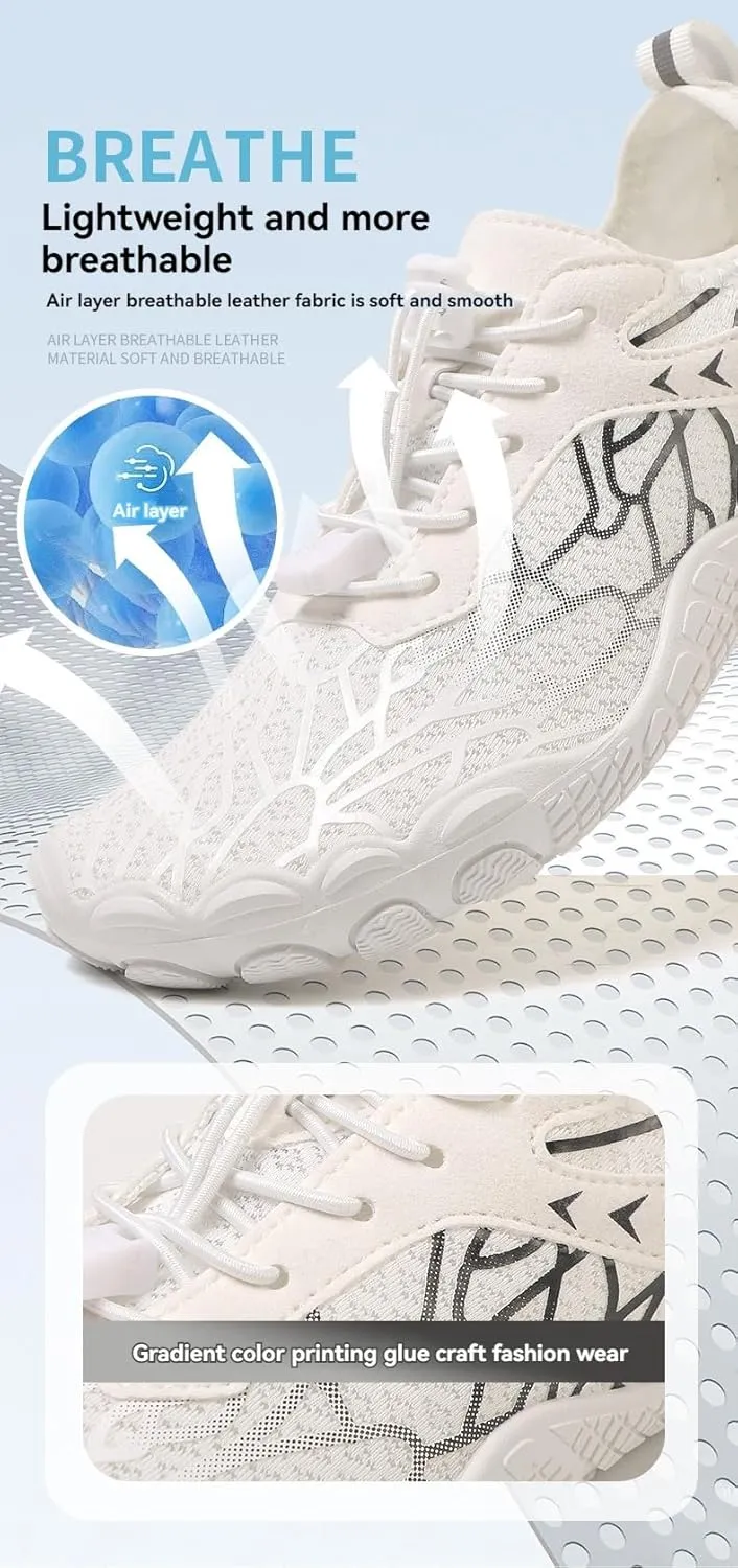 Hike Barefoot Shoes for Women Men, Pro Wide Toe Box, Healthy & Non Slip, Unisex Athletic Outdoor Hiking Footwear, Breathable Wide Toe Barefoot Shoes for Men Women, for Walking, Running, Hiking