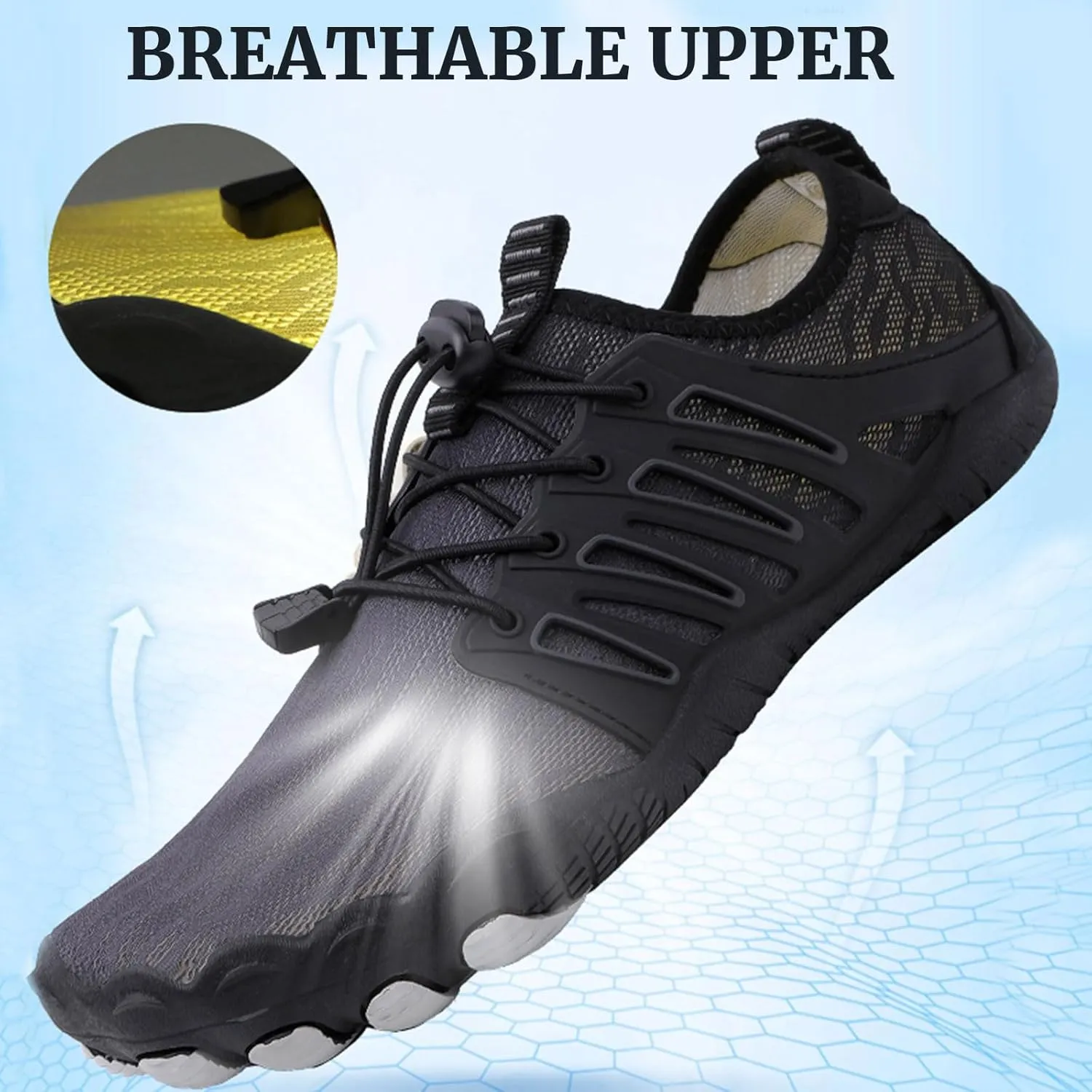Hike Barefoot Shoes Women Men Pro Footwear Barefoot Shoes Wide Toe Box Breathable Healthy and Non-Slip Footwear Barefoot Shoes Hiking Shoes