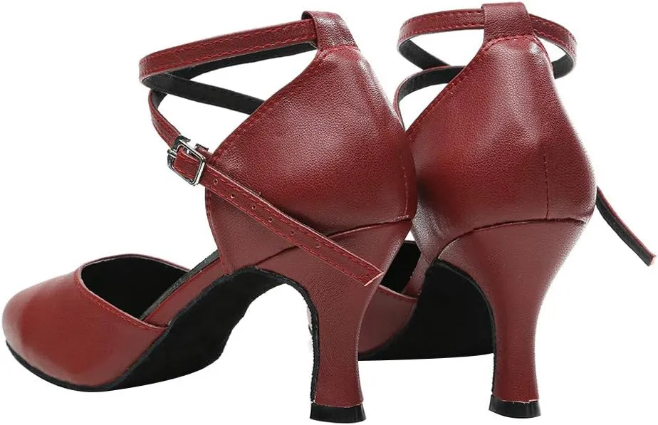 HROYL Womens Closed Toe Latin Salsa Ballroom Dance Shoes,Model 516/117/189