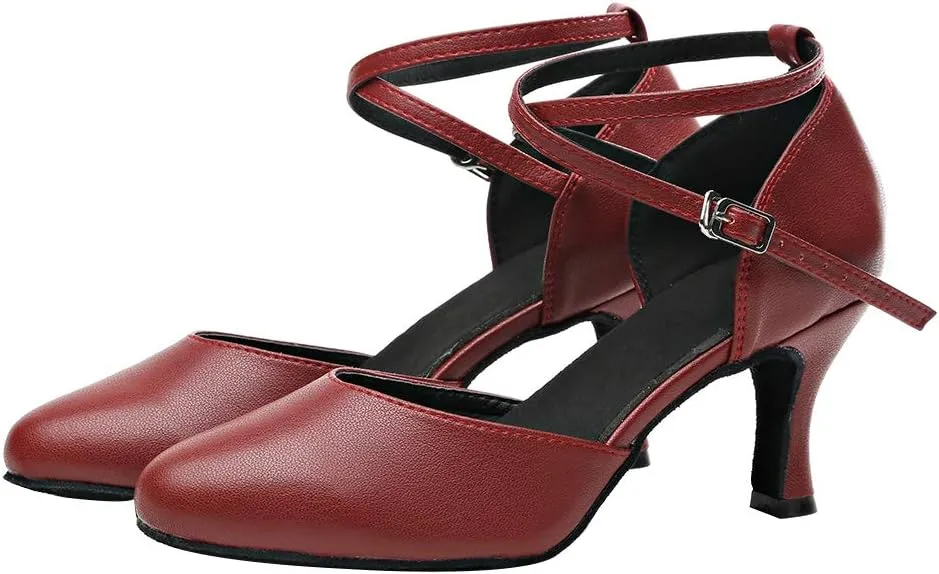 HROYL Womens Closed Toe Latin Salsa Ballroom Dance Shoes,Model 516/117/189