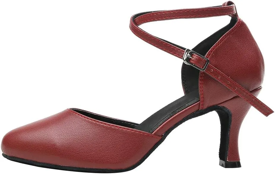HROYL Womens Closed Toe Latin Salsa Ballroom Dance Shoes,Model 516/117/189