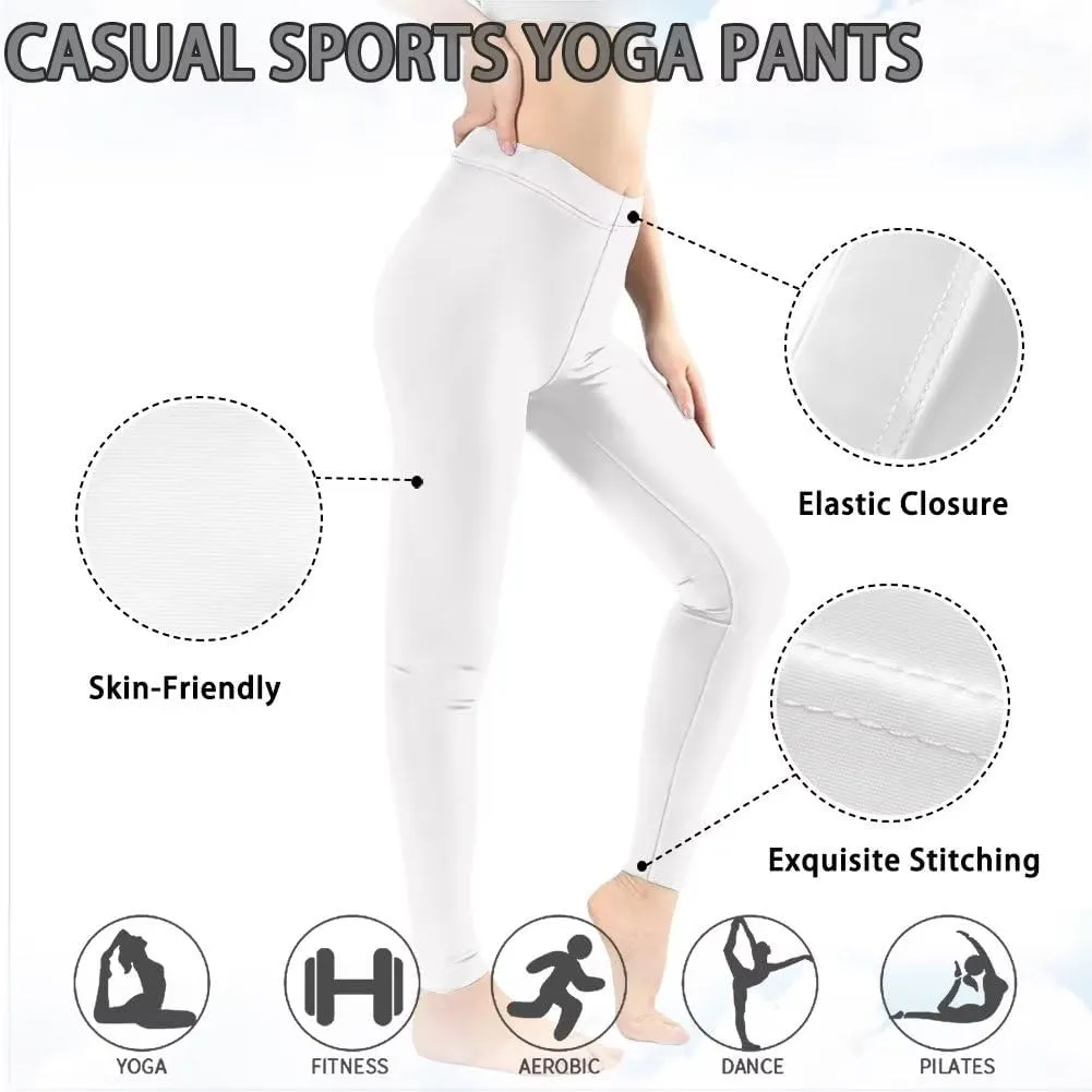 HUGS IDEA Fashion Womens Leggings High Waist Pants for Workout Yoga Jogging Sports Soft Stretch Leggings XS-3XL