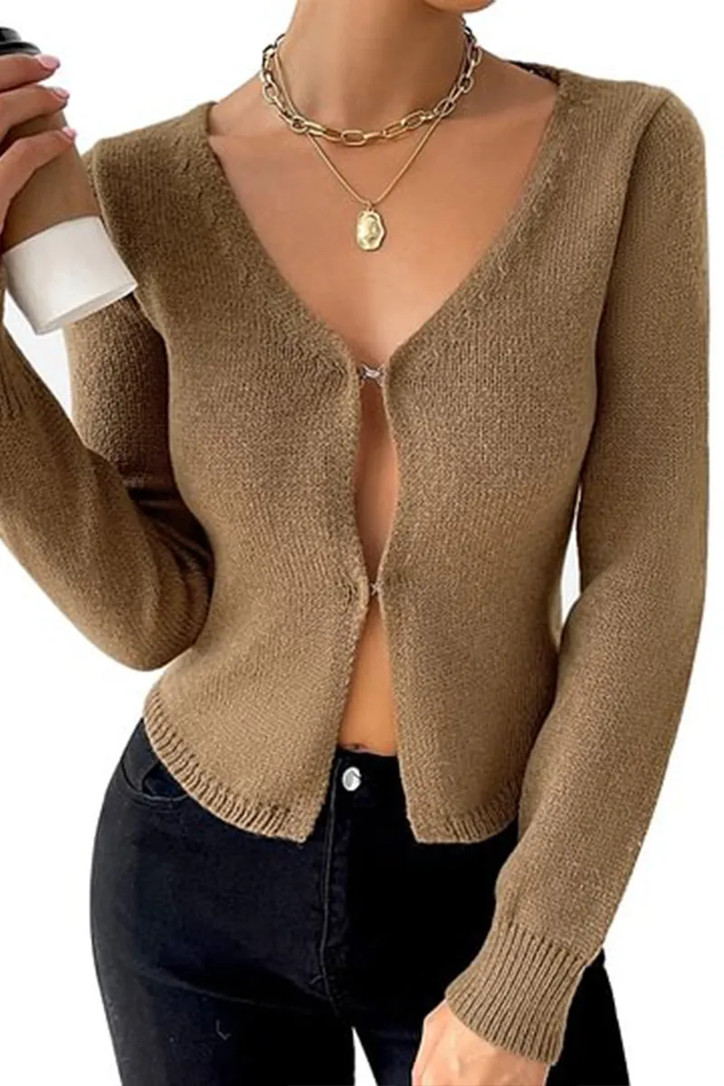 HWS1223 Hook Detail Cardigan