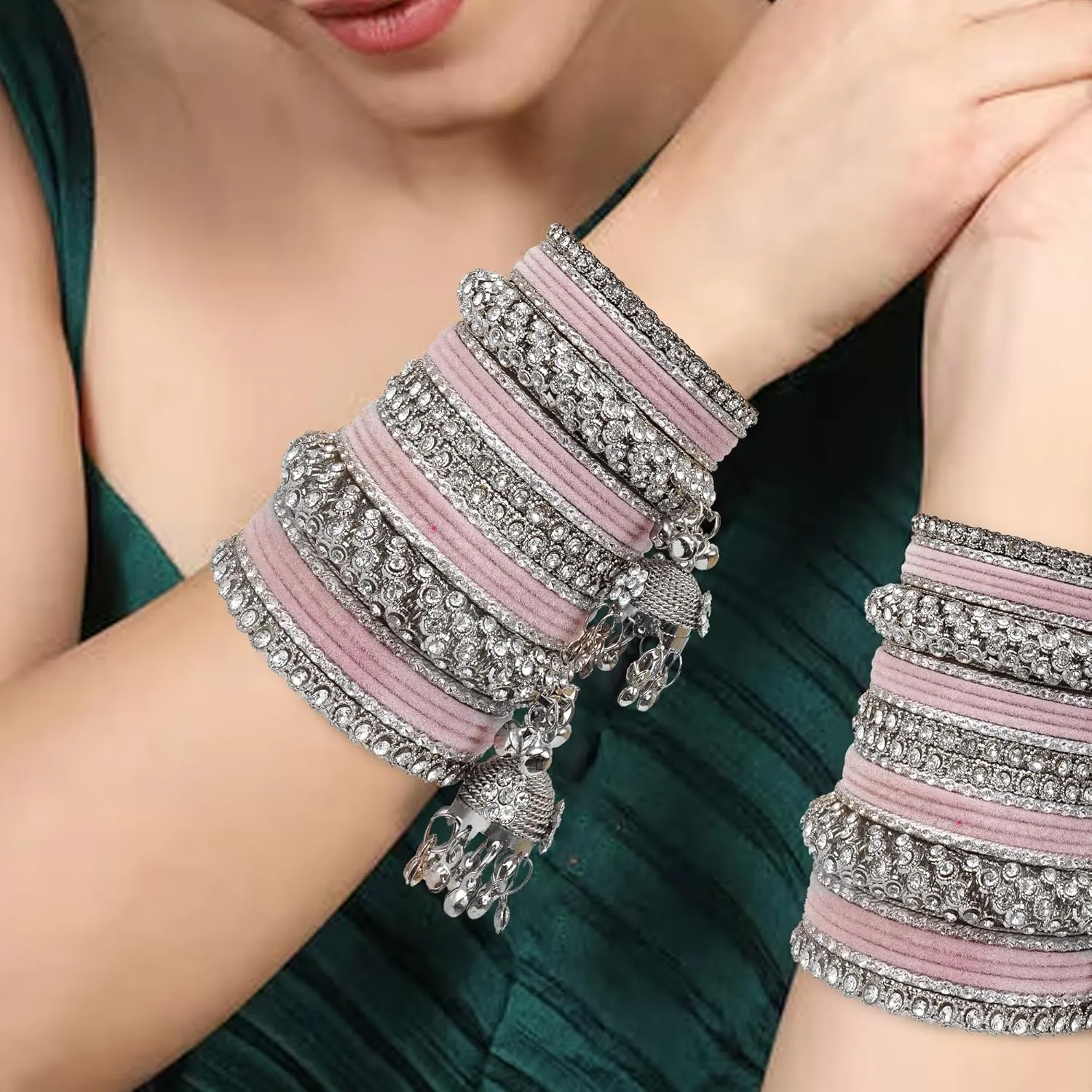 Indian Ethnic Partywear Handmade Bangles ??Elegant Jewelry for Women, Perfect for Weddings, Festivals, and Everyday Wear