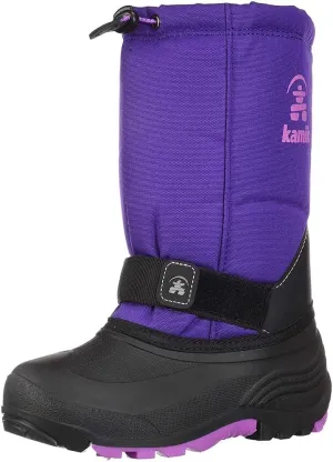 Kamik Kids Rocket Insulated Winter Boots,Purple/Orchid,10T