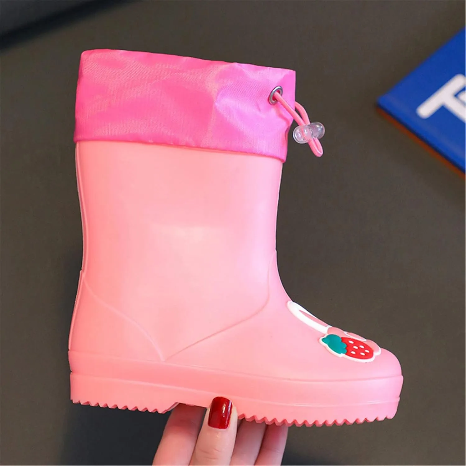 Kids Rain Boots for Girls Boys Waterproof Toddler Cute Cartoon Insulated Rubber Boots Kids Mud Boots Baby Boys' Shoes