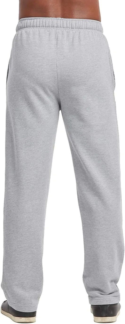 KNOCKER Sweatpants/Joggers - Men's Active Stretch Open Bottom Terry Sweatpants/Joggers with Pockets