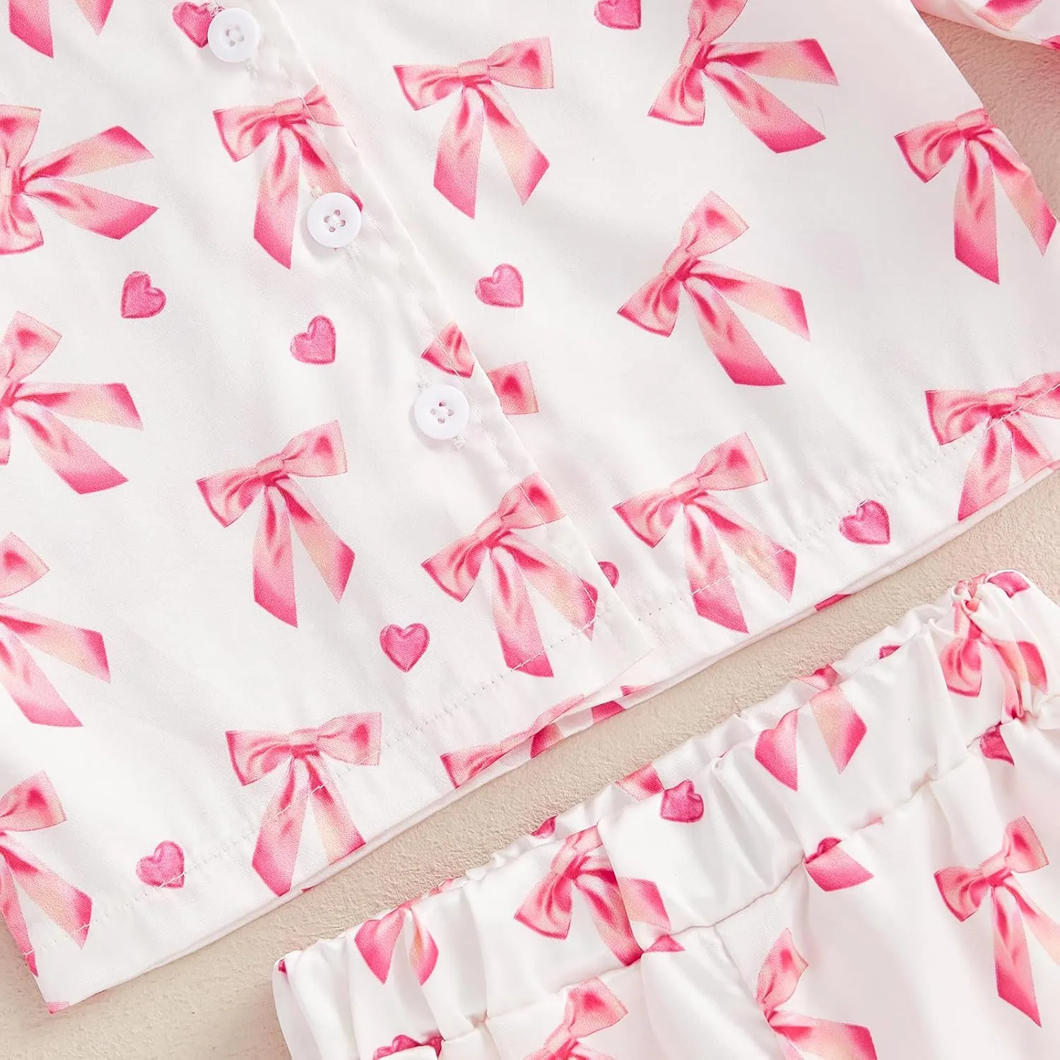 Kuriozud Toddler Girl Easter Pajamas Baby Silk Satin Nightgown Little Kids Girls Pjs Button Down 2 Piece Pajamas Set