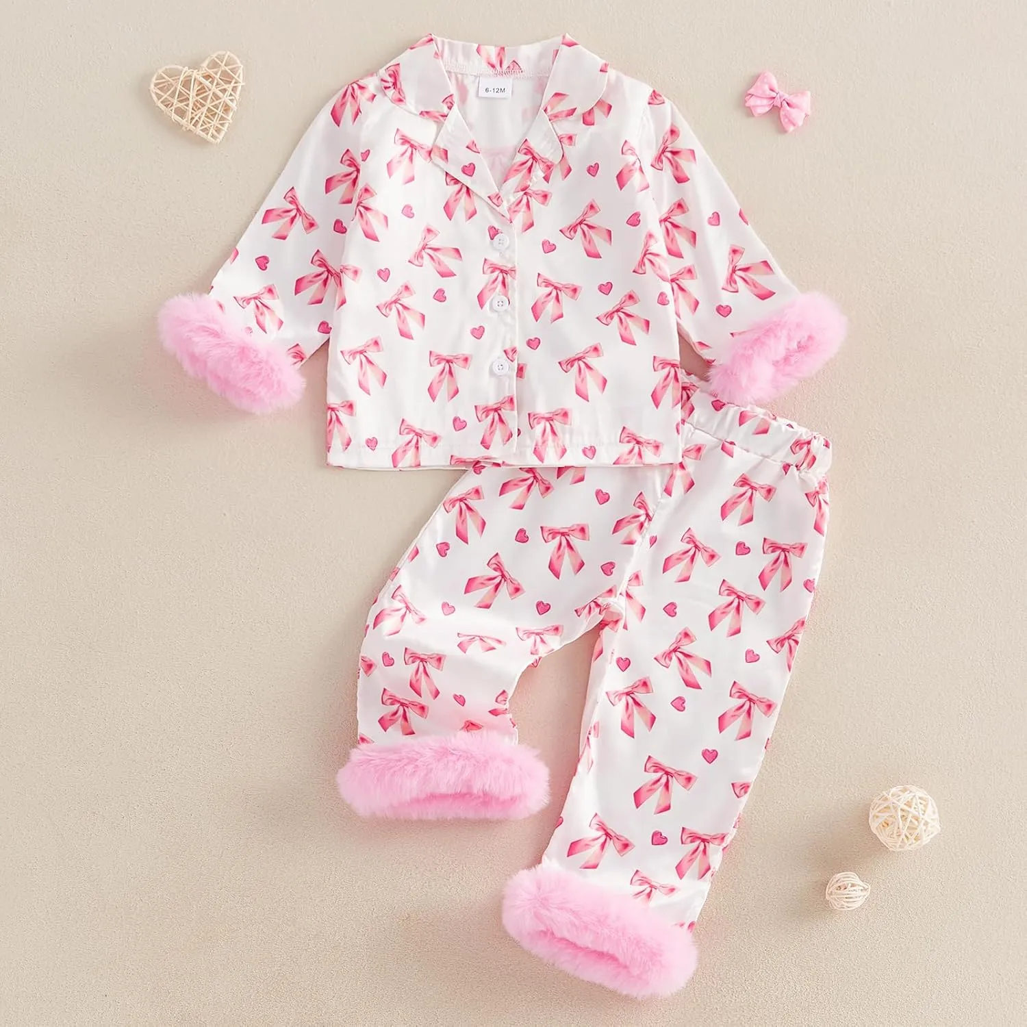 Kuriozud Toddler Girl Easter Pajamas Baby Silk Satin Nightgown Little Kids Girls Pjs Button Down 2 Piece Pajamas Set